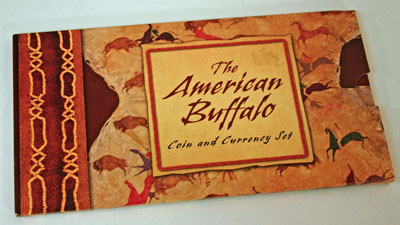 American Buffalo Coin and Currency Set outer package American Buffalo Coin and Currency Set outer package