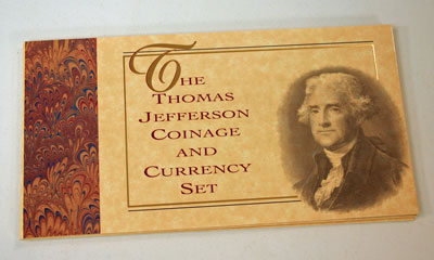 Thomas Jefferson Coin and Currency Set holder
