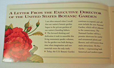 Botanic Garden Coin and Currency Set Booklet page 1