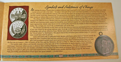Lewis and Clark Coin and Currency Set Expedition Booklet page 3 Lewis and Clark Coin and Currency Set Expedition Booklet page 3
