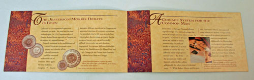 Thomas Jefferson Coin and Currency Set Booklet pages 3 and 4 Thomas Jefferson Coin and Currency Set Booklet pages 3 and 4