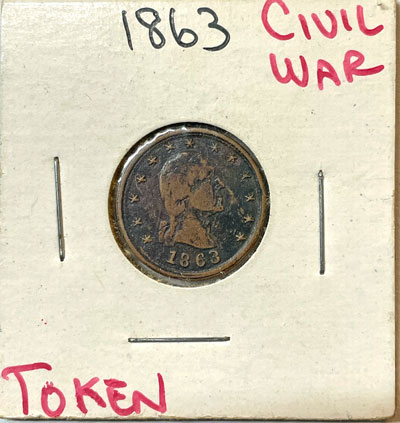 1863 Civil War Token No Compromise With Traitorst obverse 1863 Civil War Token No Compromise With Traitorst obverse