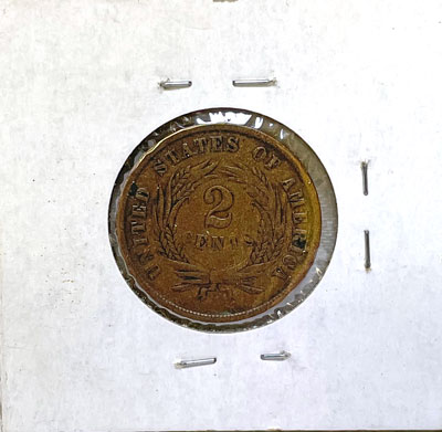 1866 two cent coin reverse