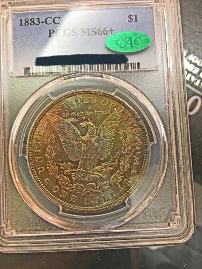 1883 CC Morgan Dollar PCGS MS-66+ CAC