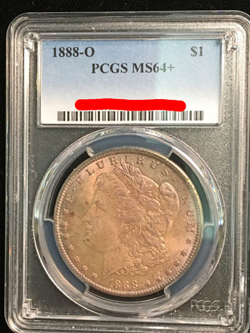 1880 O Silver Dollar Coin PCGS MS-64+