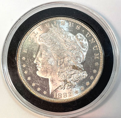 1882-O Morgan Dollar Coin obverese 1882-O Morgan Dollar Coin obverese