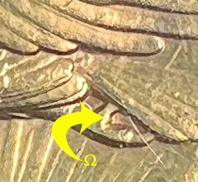 Omega 1907 Counterfeit St. Gaudens High Relief Double Eagle Coin