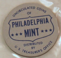 1960 Mint Set blue and gray Philadelphia Mint token