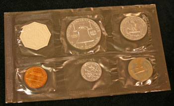1961 Proof Set reverse 1961 Proof Set reverse