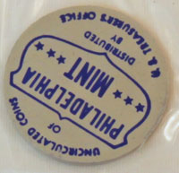 1961 Mint Set blue on gray Philadelphia Mint token