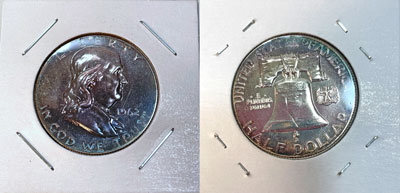 1962 Franklin Silver Half Dollar Coin