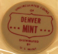 1963 Mint Set red Denver Mint token