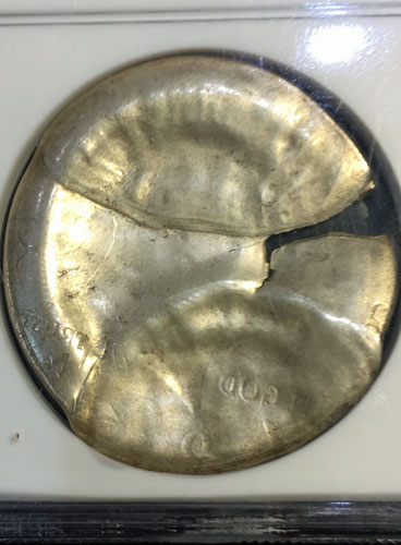 1964 Silver Half Dollar Mint Error MS-65 reverse