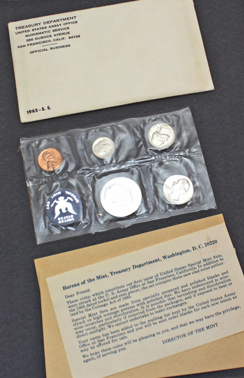 1965 Special Mint Set error contents