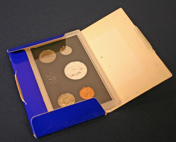 1968 Proof Set box and contents 1968 Proof Set box and contents