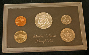 1968 Proof Set reverse