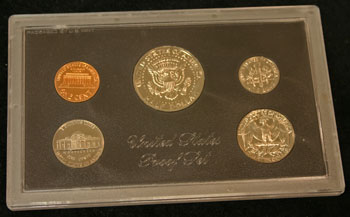 1972 Proof Set reverse