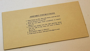 1976 3-Piece mint set instructions