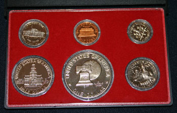 1976 Proof Set reverse