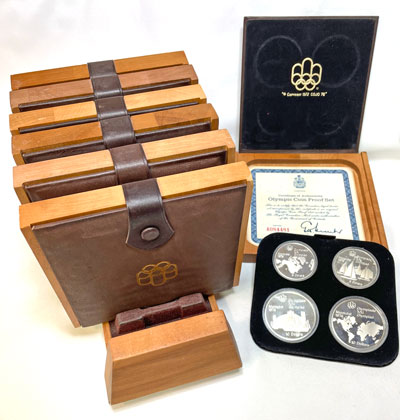 1976 Canadian Montreal Olympic 28-coin proof set