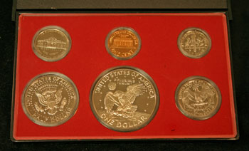 1977 Proof Set reverse