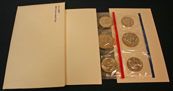1981 Mint Set opened to show contents