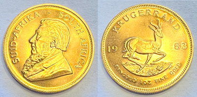 1983 South Africa Krugerrand One Ounce Gold