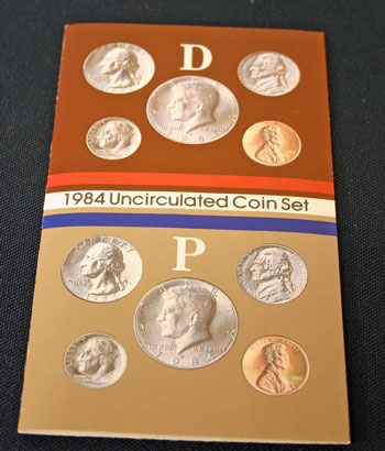 1984 Mint Set front of insert