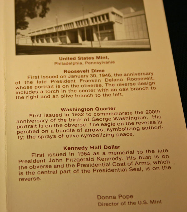 1984 Mint Set right side of insert large view 1984 Mint Set right side of insert large view