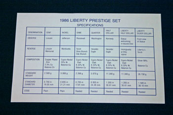 1986 Prestige Set certificate back 1986 Prestige Set certificate back