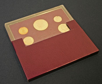 1986 Proof Set opened box 1986 Proof Set opened box