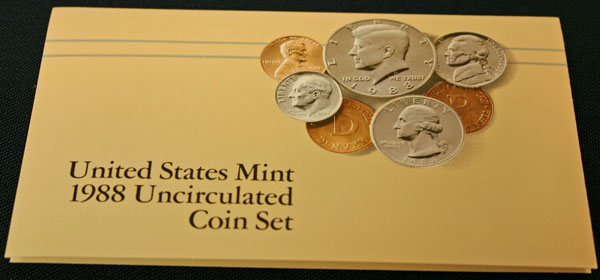 1988 Mint Set front of insert large view