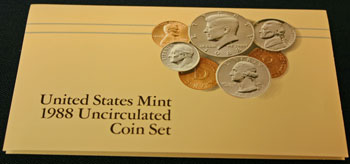 1988 Mint Set front of insert