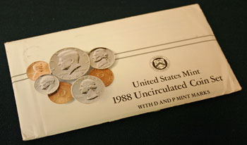 1988 Mint Set package