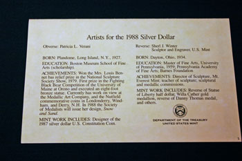 1988 Prestige Set certificate back 1988 Prestige Set certificate back