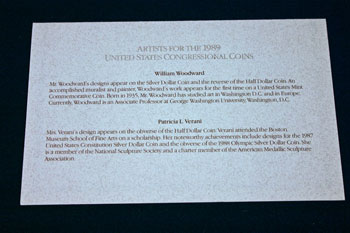1989 Prestige Set certificate back 1989 Prestige Set certificate back