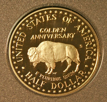 1991 Prestige Set commemorative half dollar reverse