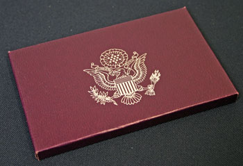 1991 Proof Set back 1991 Proof Set back