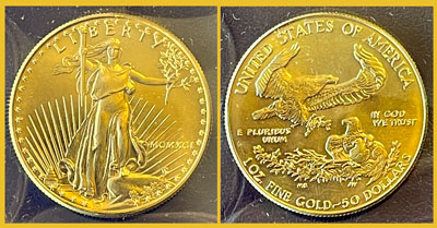 MCMXCI (1991) American Gold Eagle One Ounce Coin