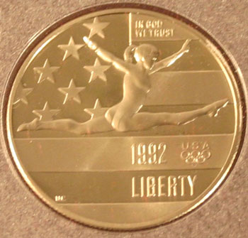 1992 Prestige Set commemorative half dollar obverse