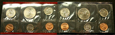 1993 Mint Set reverse images of coins