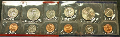 1994 Mint Set reverse images of coins