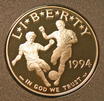 1994 Prestige Set commemorative silver dollar obverse