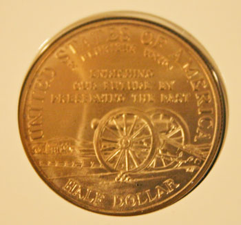 Young Collectors Edition Coin Sets 1995 Civil War Battlefield clad half dollar reverse