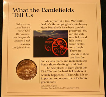 Young Collectors Edition Coin Sets 1995 Civil War Battlefield coin package contents 4