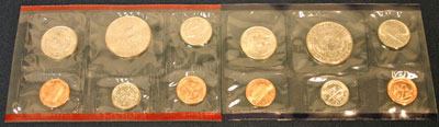 1995 Mint Set reverse images of coins