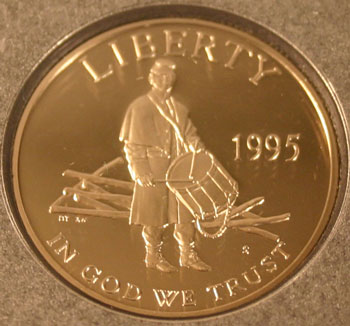 1995 Prestige Set commemorative half dollar obverse