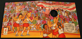 Young Collectors Edition Coin Sets 1996 Atlanta Olympics Basketball coin package cover art