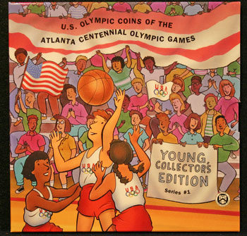 Young Collectors Edition Coin Sets 1996 Atlanta Olympics Basketball package front