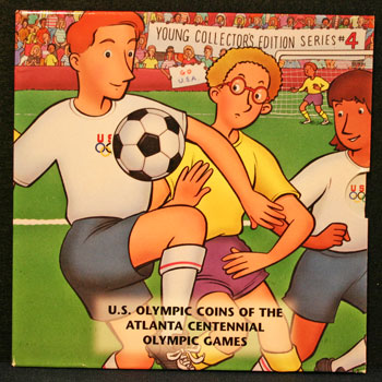 Young Collectors Edition Coin Sets 1996 Atlanta Olympics Soccer package front